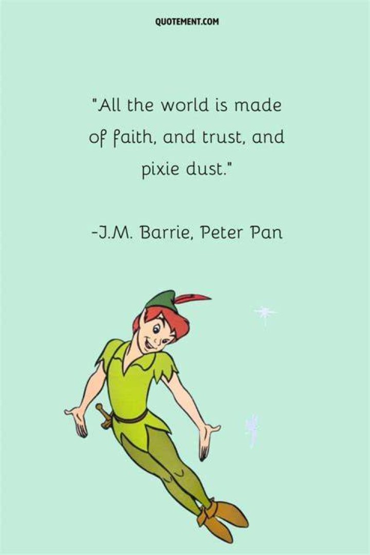 peter pan movie quotes poster