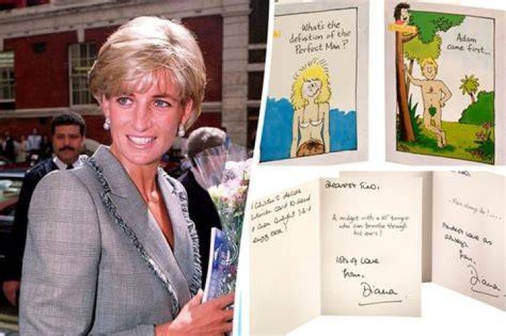 Princess Diana Greeting Cards Sent To Constantine II