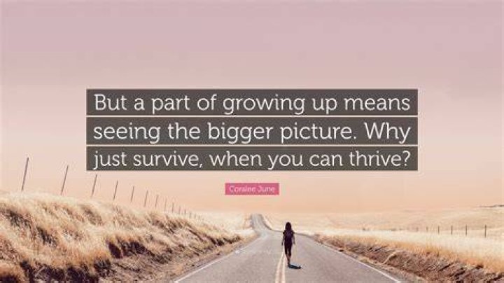 ” If growing up means it would be beneath my dignity to climb a tree, I’ll never grow up, never grow up, never grow up! Not me! “