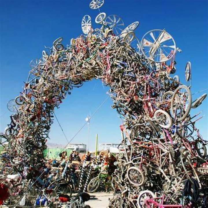 Recycled Art Mark Grieve Bike Arch