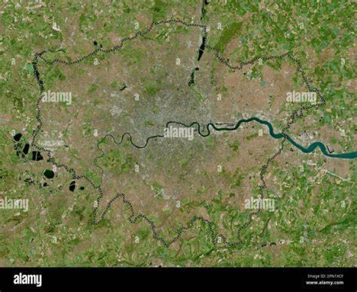 Satellite Images Riverbank London