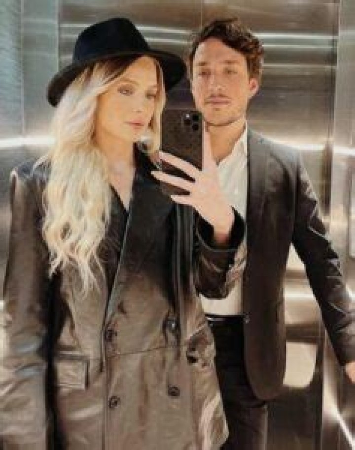 Sofia Kappel with her partner