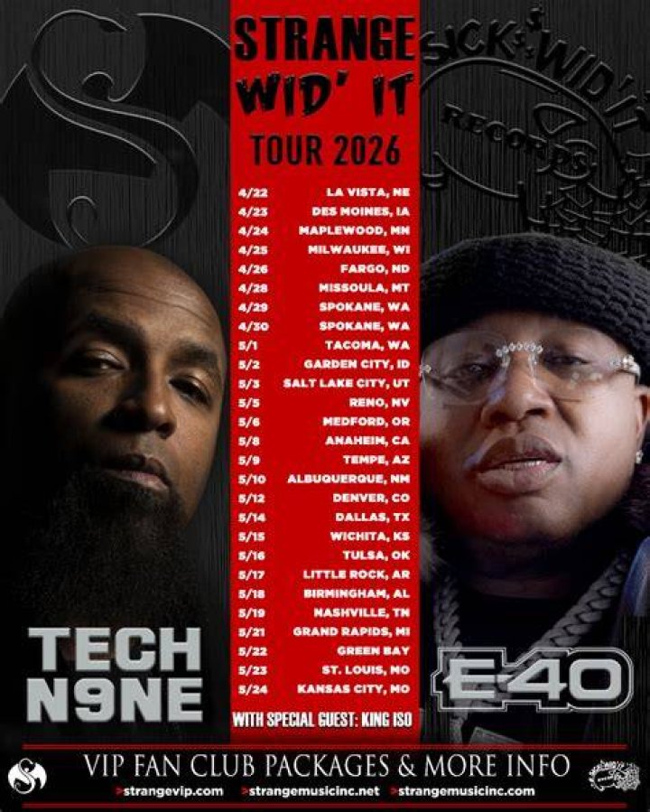 Tech N9ne Announces Dates For 
