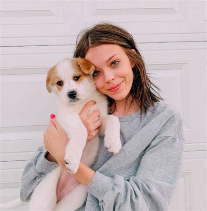 Tilley with her pet dog