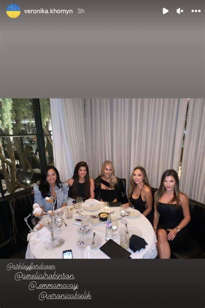 Veronika with her friends