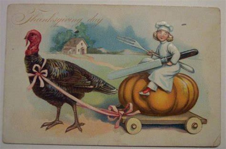 Weird Thanksgiving Photos Pumpkin Rider