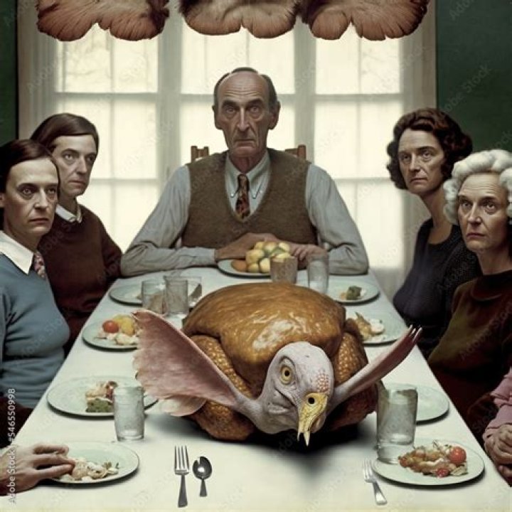 Weird Thanksgiving Photos Turkey Scarf