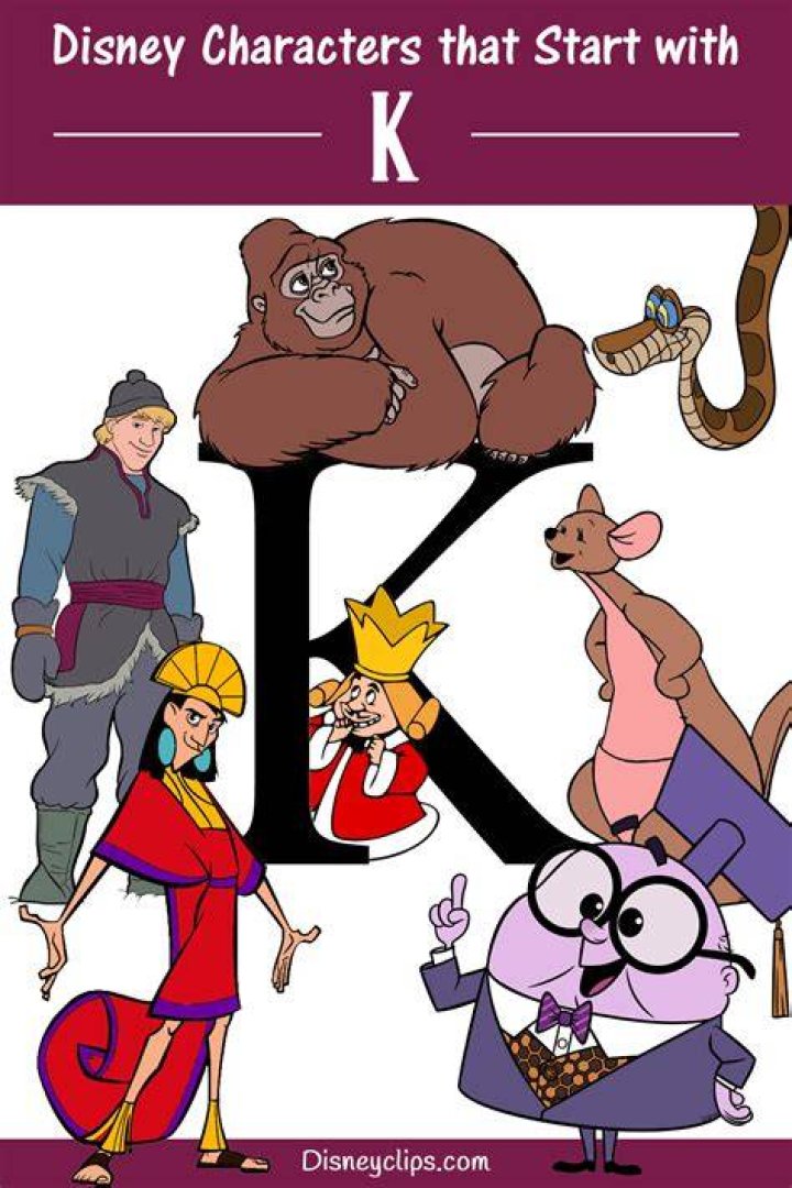 What is a Disney character that starts with K?