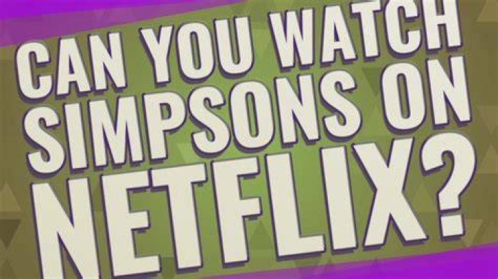 Where can I watch The Simpsons on Netflix?