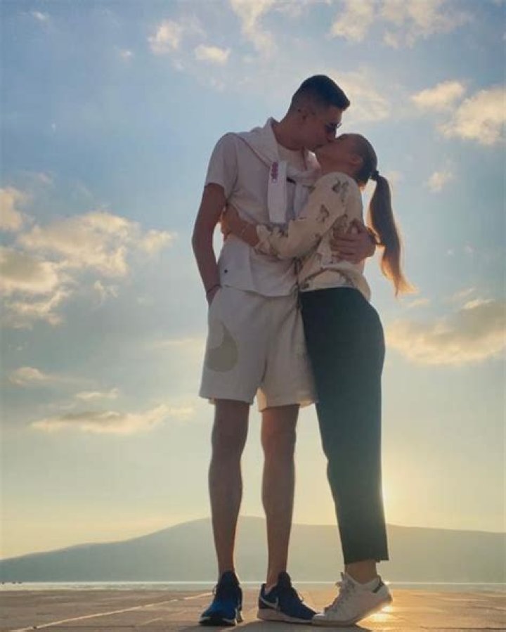Zvonimir Ivisic with his girlfriend Katarina Džaferović